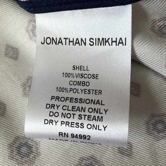 Jonathan Simkhai Button Front Printed Blouse - Picture 13 of 16